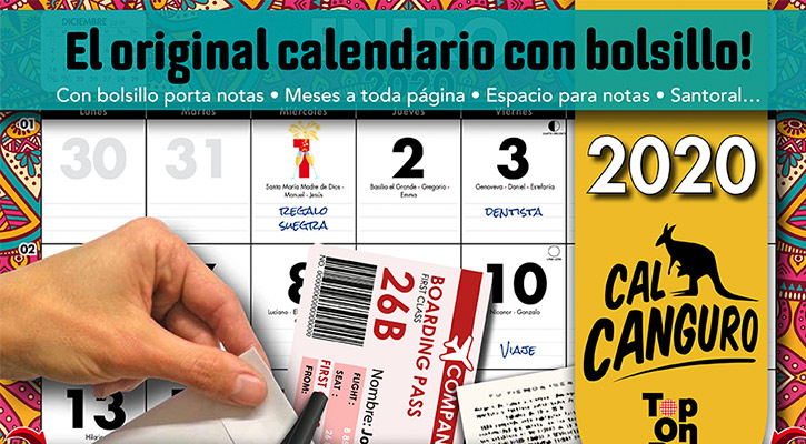 Calendario Canguro 2020 Top-On-Pot